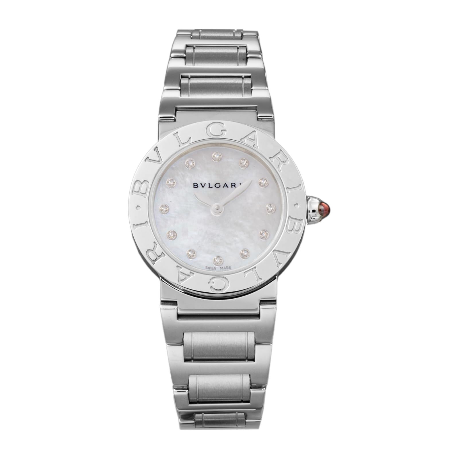 ブルガリ BVLGARI BBL26WSDS/12 ホワイトパール 26mm 楽天市場】ブルガリ ブルガリブルガリ 26mm ダイヤモンド スイス